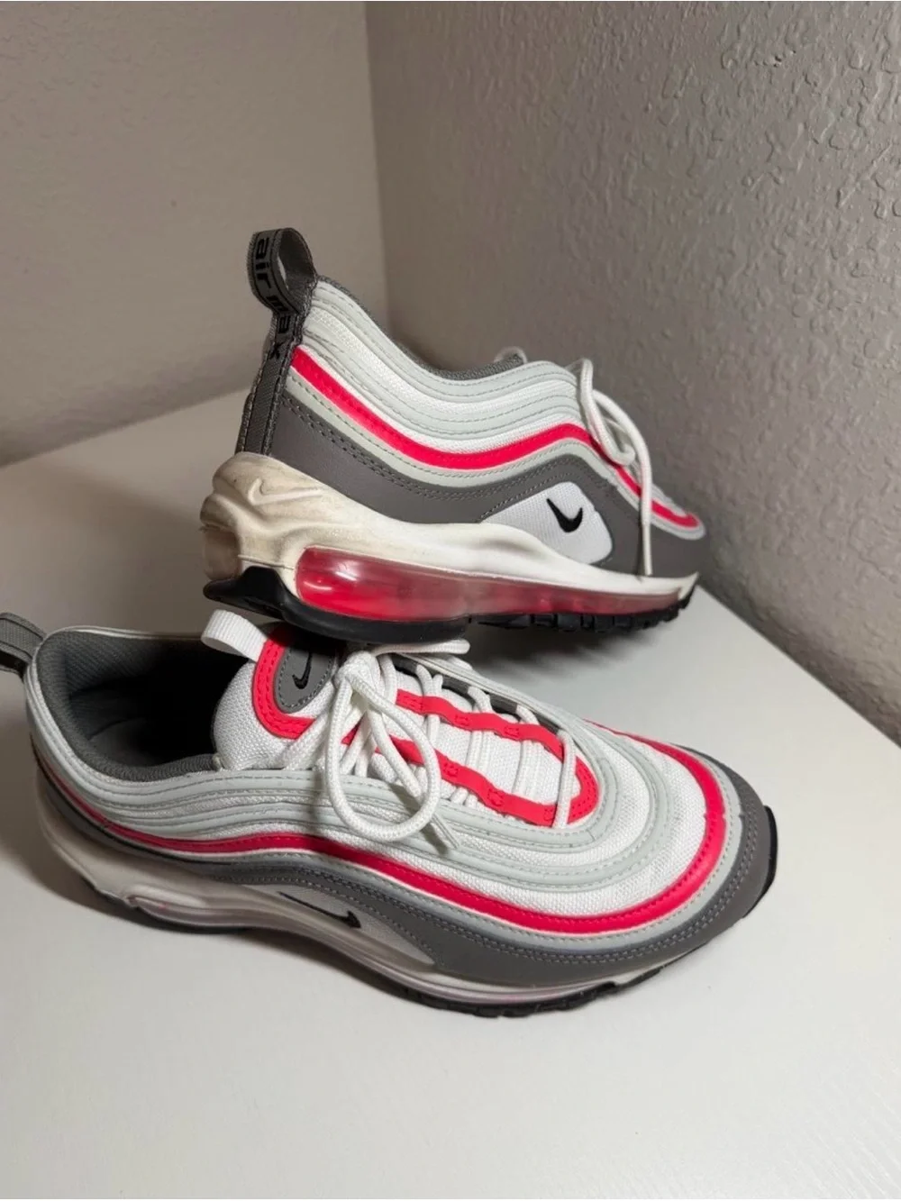 Nike White, Gray & Pink Retro Wave Sneakers